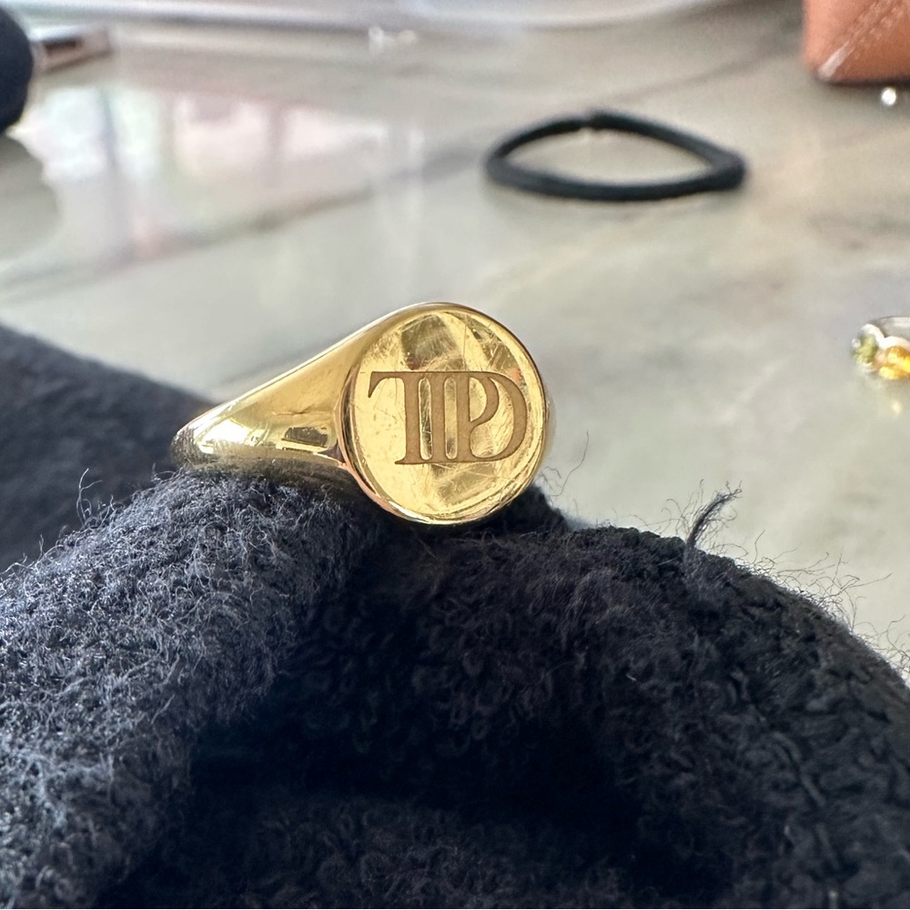 Gold Ttpd Ring - image 1
